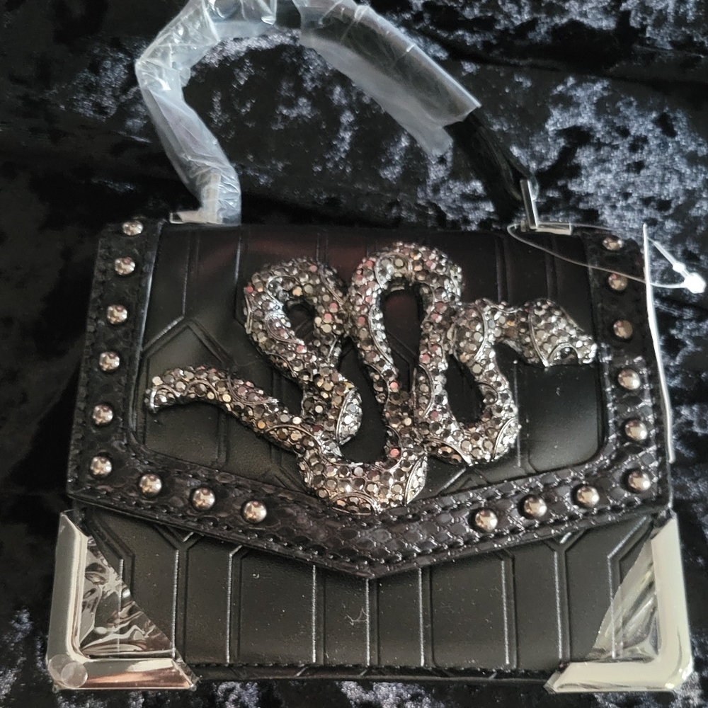 ALDO Rhinestone Snake Small Crossbody Bag